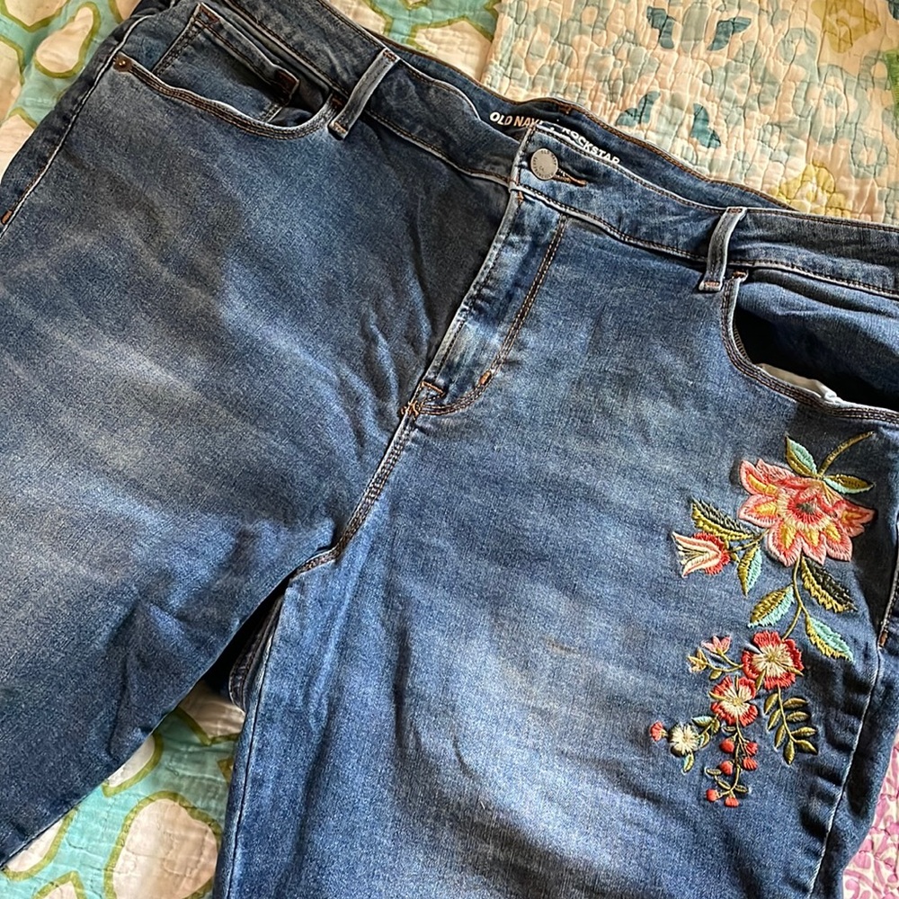 Embroidered jeans